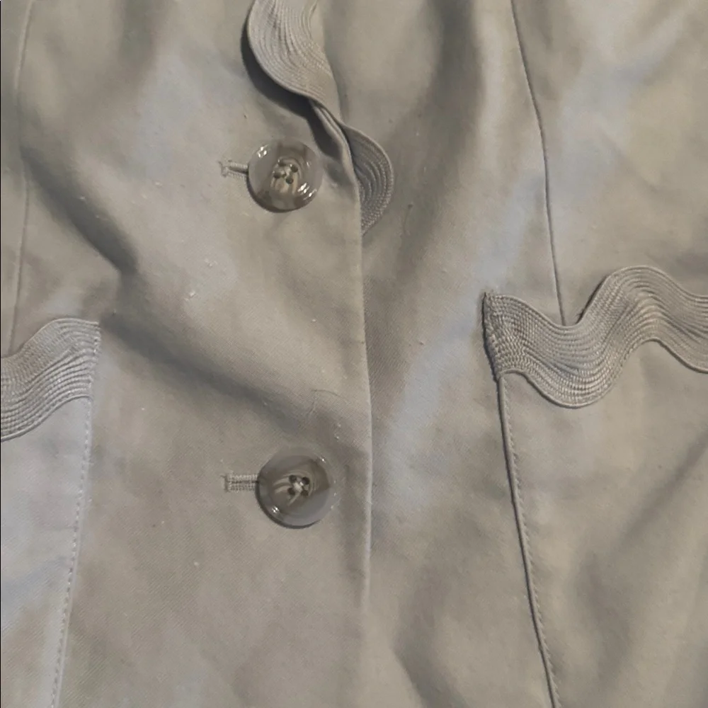 Rebecca Taylor Echo Blue Slub Denim Blazer Jacket NWT Size 0 $595 - Picture 6 of 7